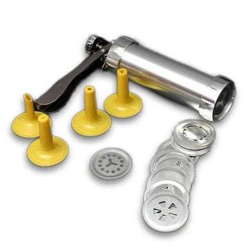 Stainless Steel Non-Stick Cookie Press  Set Include 22 Shapes & 4 Decorating Tips