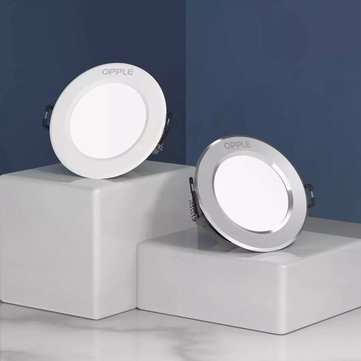 OPPLE 3W 220V LED Downlight 3 Color Temperatur... (COLOR.: WHITE | DIMENSION: CUTDOWNDIAMETER:8-9CM)