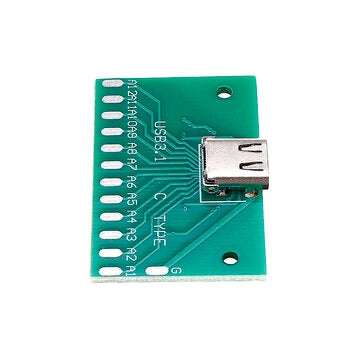 TYPE-C Female Test Board USB 3.1 with PCB 24P Female Connector Adapter For Measuring Current Conduct