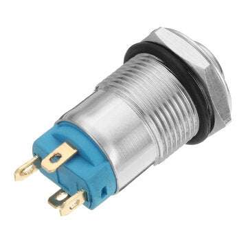 10pcs 12mm Yellow LED Metal Push Button Latching Switch 4Pin Waterproof Push Button Switch