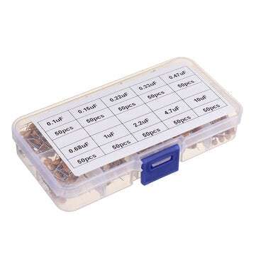 500PCS 10 Values 0.1uF~10uF Monolithic Capacitor 50pcs Each Value