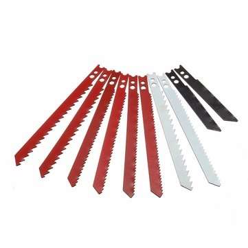 10pcs Saw Blade Set for Black & Decker Jigsaw Metal Plastic Wood Blades