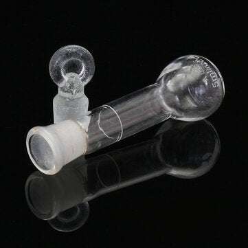 5mL Clear Glass Volumetric Flask w/ Glass Stopper Lab Chemistry Glassware