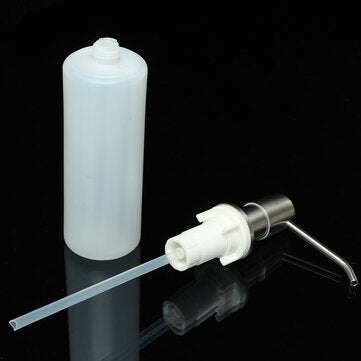 350ML Kitchen Bathroom Sink Liquid Soap Dispenser Cleanser Essence Hand Sanitizer Brushed Nickel Hea