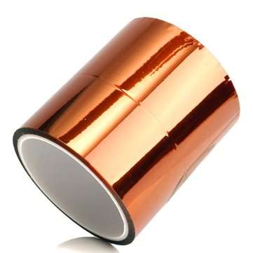 100mm 10cm x 30m Kapton Tape High Temperature Heat Resistant Polyimide
