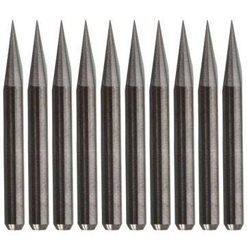 10pcs 20 Degree 0.2mm Tip 3.175mm Carbide PCB Engraving Bits End Mill Cutter