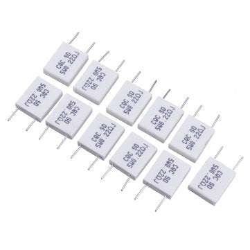 10pcs BPR56 5W 0.22R 0.22 Ohm 5w Non-inductive Ceramic Cement Resistor Wirewound Resistance