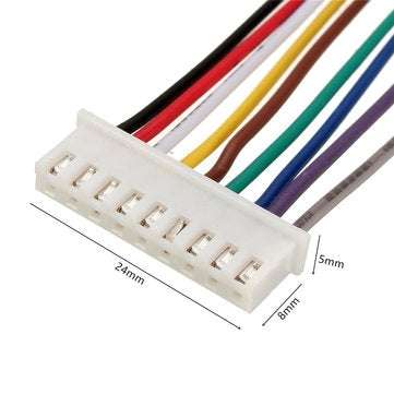10PCS 9Pin 8S Terminal Wire Balance Charger Male/Female JST-XH Connector Wire