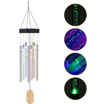 Outdoor Solar Powered Lights Wind Chimes Solar Tube Wind Chimes for Outside