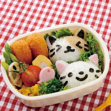 Sushi Mould Set Rice Mold Cute Smile Cat Bento Maker Nori Decor Cake Cutter Cheese Ham Sandwich DIY