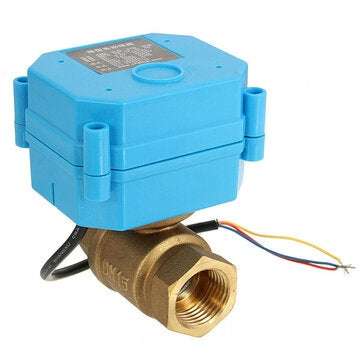 DC12V DN15 CR02 Electrical Valve G1/2 Inch 2 Way CR02 3-Wire Brass Motorized Ball Valve