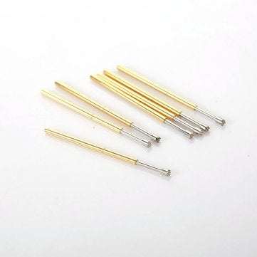 P100-H2 Spring Test Probe Length 33.35mm With Sharp Angle Needle Head Brass Electrical Instrument To