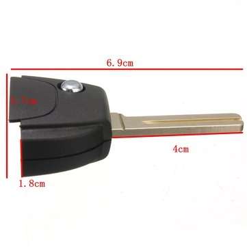 Car Flip Remote Key With Uncut Blade Fit For VOLVO S60 S80 V70 XC70 XC90