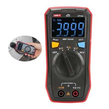 UNI-T UT123 3999 Counts Residential Multimeter HD ENTB Color Screen AC/DC Current and Voltage Test R