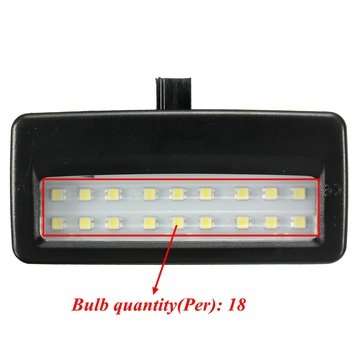 Universal 1 Pair 12V Mirror Visor LED Light Lamp for BMW F10 F11 F07 F01 F02 F03