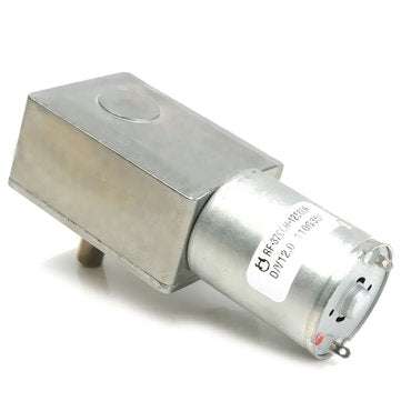 5Pcs 12V 2RPM Reversible High Torque Turbo Worm JGY370 Geared DC Motor