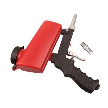 Upgrade Portable Sand Blast-er Media Blasting Nozzle G-un Removing Spot Rust Adjustable Sandblast Fl