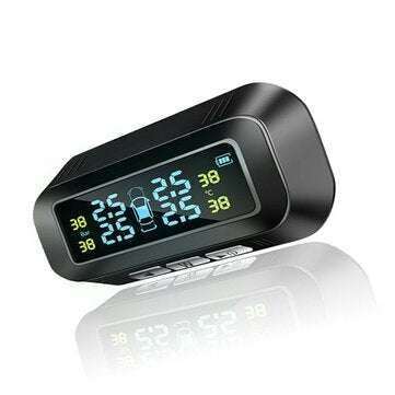TY-1 Tire Pressure Monitor System Real-time Tester LCD Screen with 4 External Sensors Auto Power On