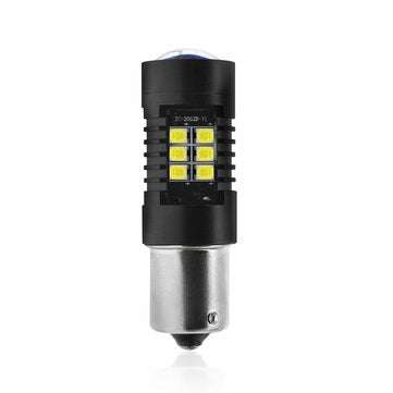 TXVSO8 1156 BA15S P21W 21SMD Car LED Light Bulb 5W Super Bright 6000K White Reverse Turn Signal Lamp