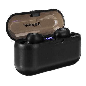 TWS Wireless bluetooth5.0 Earphone 3500mAh Smart Touch Dual LED Display 8D Hifi Sports Headphone Wit