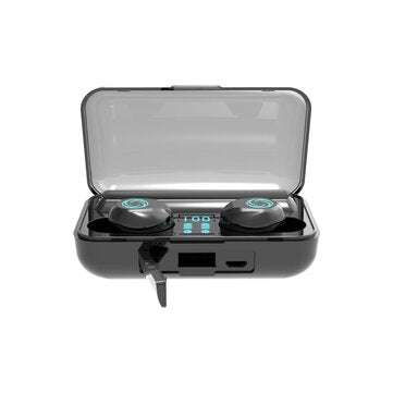 TWS Wireless bluetooth 5.0 Headset Binaural Call 2500mAh Charging Power Sports HIFI Waterproof Earph