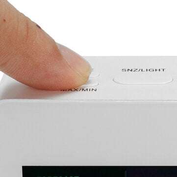 TS-S61 Digital Temperature Humidity Clock Indoor Wireless LED Calendar Alarm Clock