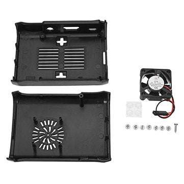 SunFounder Premium Black ABS Protective Case With Cooling Fan For Raspberry Pi 3/2/Model B/1 Model B