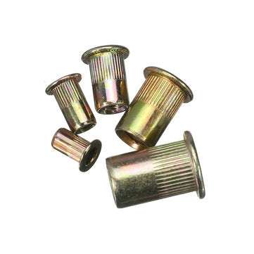Suleve MXZN6 115Pcs Mixed Zinc Plated Rivet Nut Rivnuts Blindnuts Nutserts M4-M10 Nut Insert Rivet A