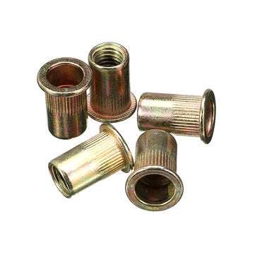 Suleve MXZN6 115Pcs Mixed Zinc Plated Rivet Nut Rivnuts Blindnuts Nutserts M4-M10 Nut Insert Rivet A