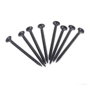 Suleve M3.5CP3 350Pcs M3.5 Cross Black Recessed Flat Head Self Tapping Ash Phosphorus Drywall Metric