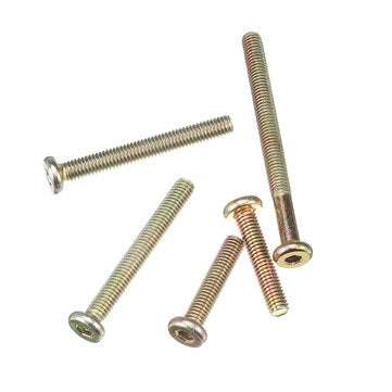 Suleve 125Pcs High Precision Hex Socket Head Cap Screw Bolts and Barrel Nuts Furniture Connecting Sc