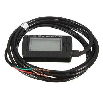 Tachometer Hour Meter Max RPM LCD Digital Display Motorcycle Bike Waterproof
