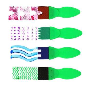 Painting Creative Graffiti Stamp Drawing Children Sponge Brush Flower Kids Toys