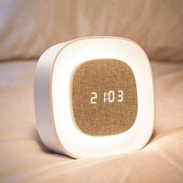Smart X901 Bedroom Night Light Alarm Clock Touch Sensor LED Digital Snooze Clock Wake-Up Lamp From