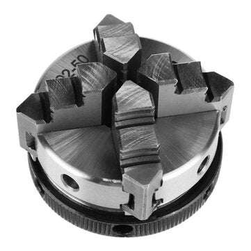 SANOU 3/4 Jaws Wood Lathe Chuck 50mm 63mm Manual Chuck Self-centering DIY Metal Wood La... (SIZE: C)