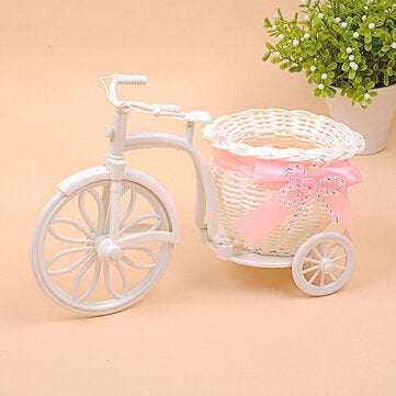 Mini Portable Handicraft Basket Bicycle Tricycle Basket Wedding Proposal Decorative Storage Basket F