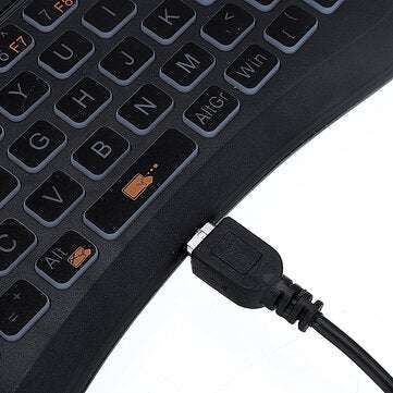 S913 2.4G Wireless Colorful Backlit English Mini Touchpad Keyboard Air Mouse Airmouse for TV Box PC