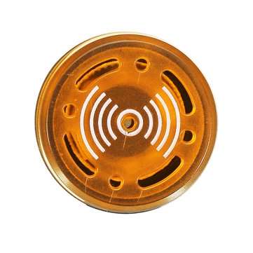 Machifit AC 220V 22mm Flash Buzzer Indicator Light Signal Lamp Yellow