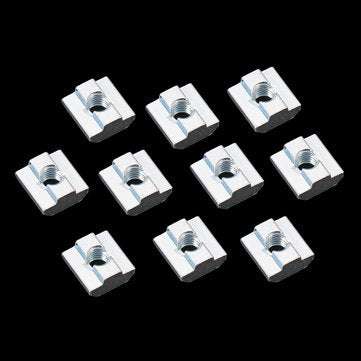 Machifit 20pcs M8 Zinc Plate Coated T Sliding Nut for 4040 Series Alumunium Profiles