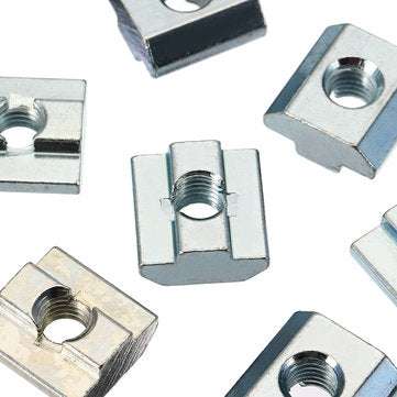 Machifit 20pcs M8 Zinc Plate Coated T Sliding Nut for 4040 Series Alumunium Profiles