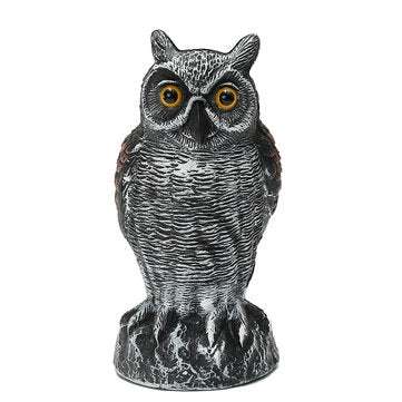 Standing Owl Bird Model Toys Hunting Shooting Decoy Deterrent Home Garden Decorations