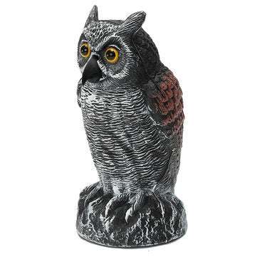 Standing Owl Bird Model Toys Hunting Shooting Decoy Deterrent Home Garden Decorations