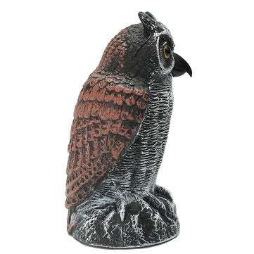 Standing Owl Bird Model Toys Hunting Shooting Decoy Deterrent Home Garden Decorations
