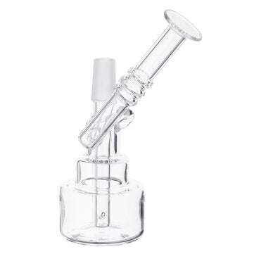Transparent H ookah Clear Shisha Water Pipe Glass T obacco Dab Rigs For Dry Herb Waxes Oil