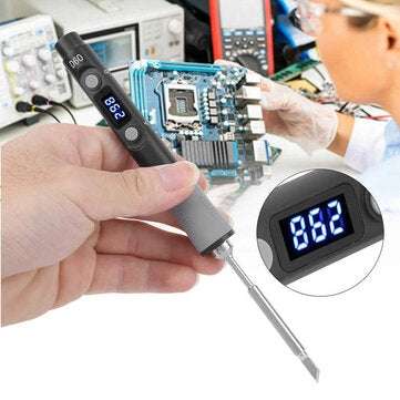 SQ-D60 60W Digital Soldering Iron Station DC12-24V Type-C Interface 100-400 Adjustable Tempera