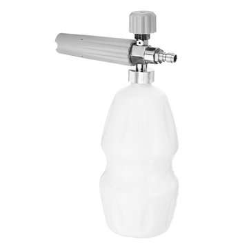 Single Gray Nozzle W+1 High Pressure Car Washer Water Gun Foam Pot Chrome Rust