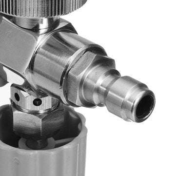 Single Gray Nozzle W+1 High Pressure Car Washer Water Gun Foam Pot Chrome Rust