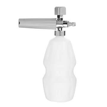 Single Gray Nozzle W+1 High Pressure Car Washer Water Gun Foam Pot Chrome Rust