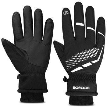 SGODDE Touch Screen Gloves Anti-slip Thermal Sports Winter Warm Skiing Thicken Fleece ... (SIZE: XL)