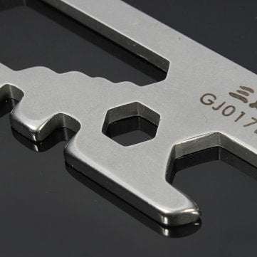Sanrenmu GJ017D Mini Multi Tools Kit Nail Puller Wrench Opener Keychain